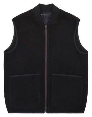 Waistcoat Fleece Weste - Schwarz